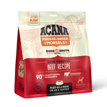 Load image into Gallery viewer, ACANA Freeze Dried Dog Food & Topper, Grain Free, High Protein, Fresh & Raw Animal Ingredients, Ranch-Raised Beef Recipe, Morsels