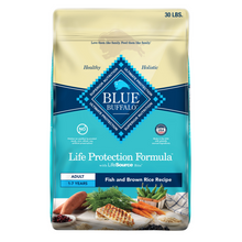 Load image into Gallery viewer, Blue Buffalo Life Protection Formula Adult Fish & Brown Rice Recipe Dry Dog Food