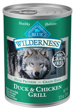 Load image into Gallery viewer, Blue Buffalo Wilderness High-Protein Grain-Free Duck & Chicken Grill Adult Canned Dog Food