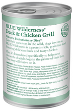 Load image into Gallery viewer, Blue Buffalo Wilderness High-Protein Grain-Free Duck & Chicken Grill Adult Canned Dog Food