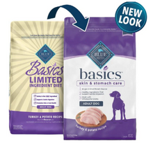 Load image into Gallery viewer, Blue Buffalo Basics Adult Skin & Stomach Care Turkey & Potato Recipe Dry Dog Food