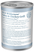 Load image into Gallery viewer, Blue Buffalo Wilderness High-Protein Grain-Free Turkey & Chicken Grill Adult Canned Dog Food