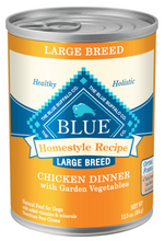 Load image into Gallery viewer, Blue Buffalo Homestyle Recipe Large Breed Adult Chicken Dinner with Garden Vegetables Canned Dog Food
