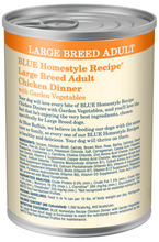 Load image into Gallery viewer, Blue Buffalo Homestyle Recipe Large Breed Adult Chicken Dinner with Garden Vegetables Canned Dog Food