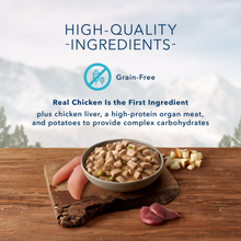 Load image into Gallery viewer, Blue Buffalo Wilderness Wolf Creek Stew Grain-Free Chunky Chicken Stew Adult Canned Dog Food