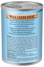 Load image into Gallery viewer, Blue Buffalo Wilderness Wolf Creek Stew Grain-Free Chunky Chicken Stew Adult Canned Dog Food