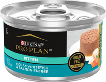 Load image into Gallery viewer, Purina Pro Plan Focus Kitten Ocean Whitefish and Tuna Entree Flaked Canned Cat Food
