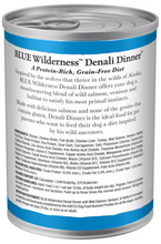 Load image into Gallery viewer, Blue Buffalo Wilderness Grain Free Denali Dinner with Salmon, Venison & Halibut Canned Dog Food