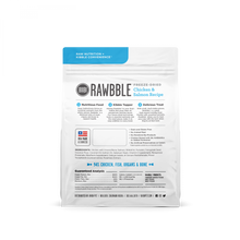 Load image into Gallery viewer, Bixbi Rawbble Freeze Dried Chicken & Salmon Dog Food