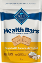 Load image into Gallery viewer, Blue Health Bars Baked With Banana & Yogurt Dog Treats