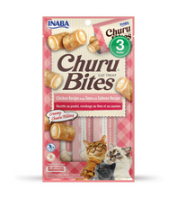 Load image into Gallery viewer, Inaba Cat Churu Bites Chicken Recipe Wraps Tuna With Salmon Recipe Cat Treats