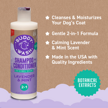 Load image into Gallery viewer, Cloud Star Buddy Wash Original Lavender & Mint Dog Shampoo & Conditioner