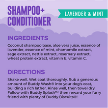 Load image into Gallery viewer, Cloud Star Buddy Wash Original Lavender & Mint Dog Shampoo & Conditioner