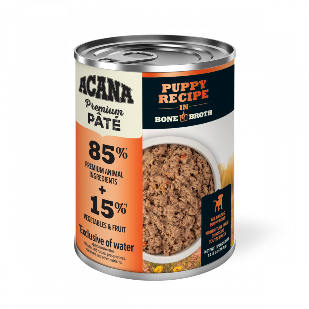 ACANA Premium Pate Grain Free Puppy Recipe in Bone Broth Wet Dog Food