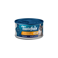 Load image into Gallery viewer, Blue Buffalo Tastefuls Adult Pate Turkey &amp; Chicken Entree Wet Cat Food
