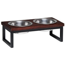 Load image into Gallery viewer, Loving Pets Wooden Layton Diner Dog Bowl
