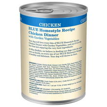 Load image into Gallery viewer, Blue Buffalo Homestyle Recipe Adult Chicken Dinner with Garden Vegetables Canned Dog Food
