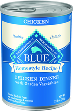Load image into Gallery viewer, Blue Buffalo Homestyle Recipe Adult Chicken Dinner with Garden Vegetables Canned Dog Food

