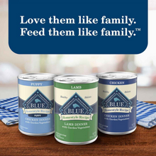 Load image into Gallery viewer, Blue Buffalo Homestyle Recipe Adult Lamb Dinner with Garden Vegetables Canned Dog Food
