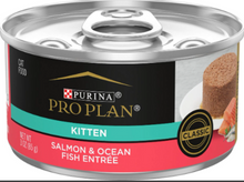 Load image into Gallery viewer, Purina Pro Plan Kitten Classic Salmon &amp; Ocean Fish Entree Canned Cat Food
