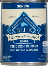 Load image into Gallery viewer, Blue Buffalo Homestyle Recipe Senior Chicken Dinner with Garden Vegetables Canned Dog Food
