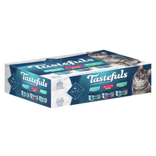 Load image into Gallery viewer, Blue Buffalo Tastefuls Adult Natural Flaked Variety Pack with Tuna, Chicken, and Fish &amp; Shrimp Entrees in Gravy Wet Cat Food
