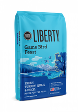 Load image into Gallery viewer, Bixbi Liberty Gamebird Feast (Turkey, Quail, Duck) Kibble Dog Food
