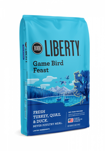 Bixbi Liberty Gamebird Feast (Turkey, Quail, Duck) Kibble Dog Food