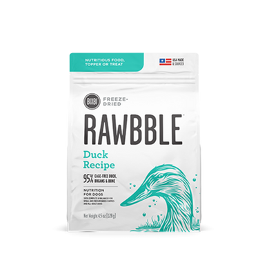 Bixbi Rawbble Freeze Dried Duck Dog Food