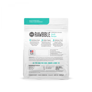 Bixbi Rawbble Freeze Dried Duck Dog Food