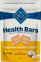Load image into Gallery viewer, Blue Health Bars Baked With Banana &amp; Yogurt Dog Treats
