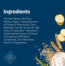 Load image into Gallery viewer, Blue Health Bars Baked With Banana &amp; Yogurt Dog Treats
