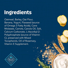 Load image into Gallery viewer, Blue Health Bars Baked With Banana &amp; Yogurt Dog Treats
