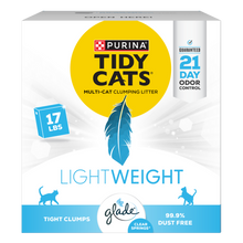 Load image into Gallery viewer, Tidy Cats Clear Springs Scent LightWeight Glade Tough Odor Solutions Clumping Cat Litter
