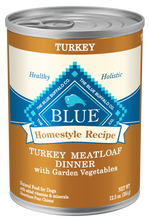 Load image into Gallery viewer, Blue Buffalo Homestyle Recipe Adult Turkey Meatloaf Dinner with Garden Vegetables Canned Dog Food
