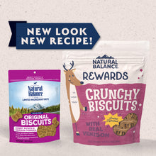 Load image into Gallery viewer, Natural Balance Rewards Crunchy Biscuits With Real Venison Dog Treats

