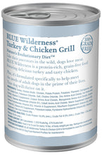 Load image into Gallery viewer, Blue Buffalo Wilderness High-Protein Grain-Free Turkey &amp; Chicken Grill Adult Canned Dog Food
