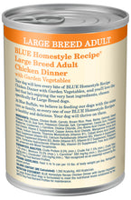 Load image into Gallery viewer, Blue Buffalo Homestyle Recipe Large Breed Adult Chicken Dinner with Garden Vegetables Canned Dog Food
