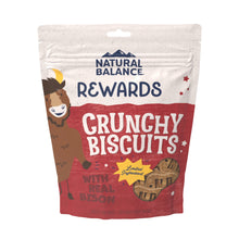 Load image into Gallery viewer, Natural Balance Rewards Crunchy Biscuits With Real Bison Small Breed  Dog Treats
