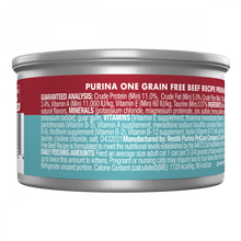 Load image into Gallery viewer, Purina ONE Grain Free Premium Pate Beef Canned Cat Food
