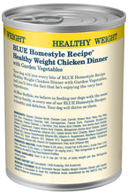 Load image into Gallery viewer, Blue Buffalo Homestyle Recipe Adult Healthy Weight Chicken Dinner with Garden Vegetables Canned Dog Food
