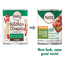 Load image into Gallery viewer, Nutro Premium Loaf Grain Free Savory Lamb, Carrot &amp; Pea Adult Canned Dog Food
