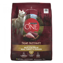 Load image into Gallery viewer, Purina ONE SmartBlend True Instinct Real Turkey &amp; Venison Adult Premium Dry Dog Food
