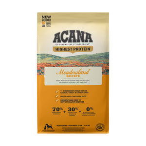 ACANA Highest Protein Dry Dog Food Meadowland Recipe
