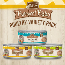 Load image into Gallery viewer, Merrick Purrfect Bistro Poultry Pate Variety Pack Grain Free Wet Cat Food
