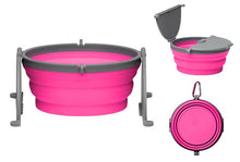 Load image into Gallery viewer, Loving Pets Pink Bella Travel Bowl
