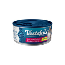 Load image into Gallery viewer, Blue Buffalo Tastefuls Adult Flaked Fish &amp; Shrimp Entree in Gravy Wet Cat Food
