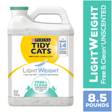 Load image into Gallery viewer, Tidy Cats Low Dust Clumping Cat Litter Lightweight Free &amp; Clean Unscented Multi Cat Litter
