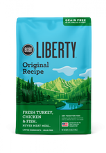 Load image into Gallery viewer, BIXBI LIBERTY Original (Turkey, Chicken, Fish) Kibble
