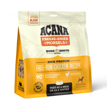 Load image into Gallery viewer, ACANA Freeze Dried Dog Food &amp; Topper, Grain Free, High Protein,  Fresh &amp; Raw Animal Ingredients, Free Run Chicken Recipe, Morsels
